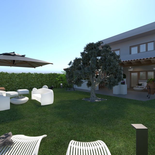 Progetto restyling facciata ed esterni di una villa